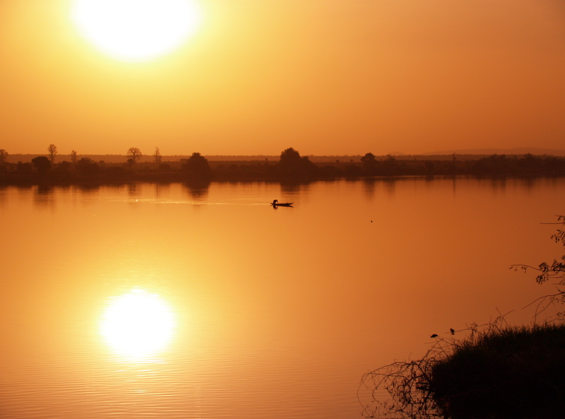 Alba sul fiume Senegal